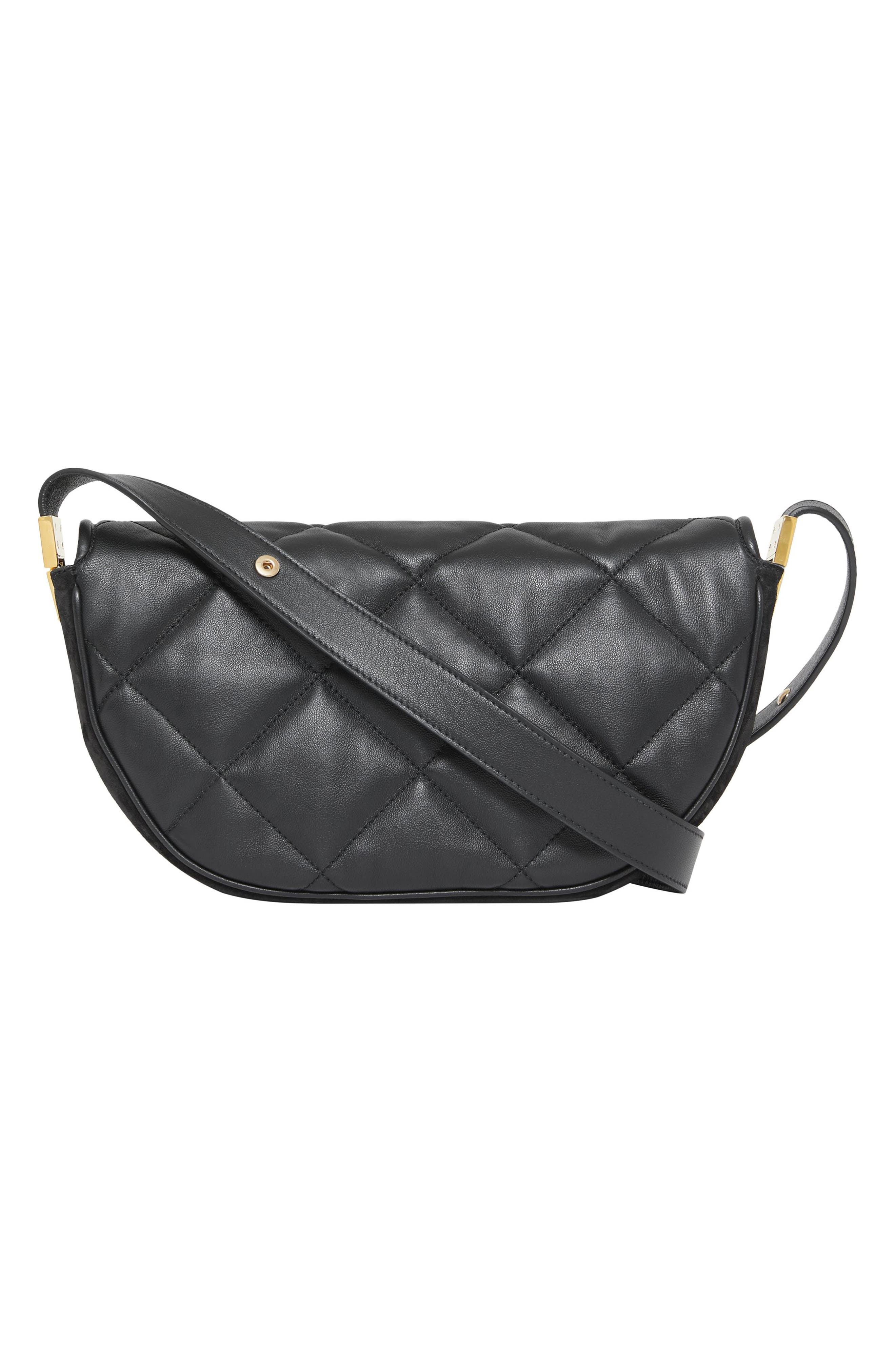 Burberry Small Olympia Diamond Quilted Leather Bag, Alternate, color, 