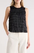 Ulla Johnson Quinn Sleeveless Layered Ruffle Top