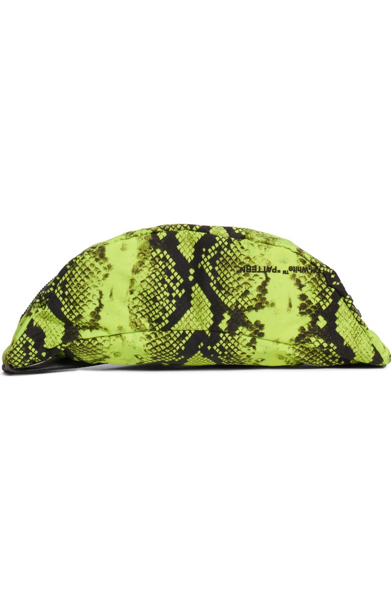 Off-White Python Print Belt Bag, Alternate, color,