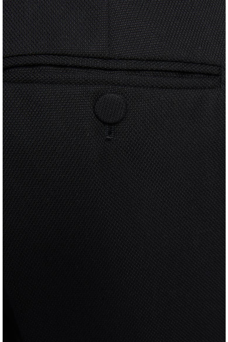 Panama Wool & Silk Pants, Alternate, color, BLACK