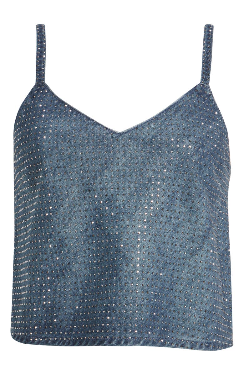 HIDDEN JEANS Stud Embellished Denim Camisole, Alternate, color, Medium
