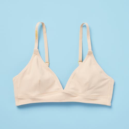 Yellowberry Lily Triangle Bra In Beige