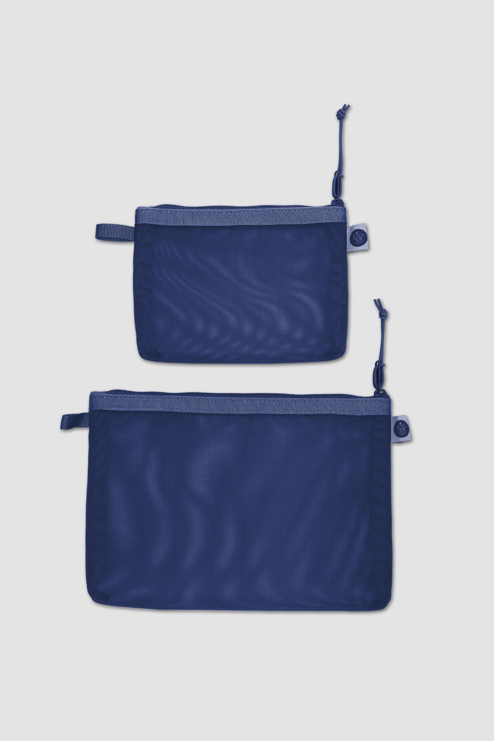 Baboon to the Moon Monomesh Pouch Set in Navy 