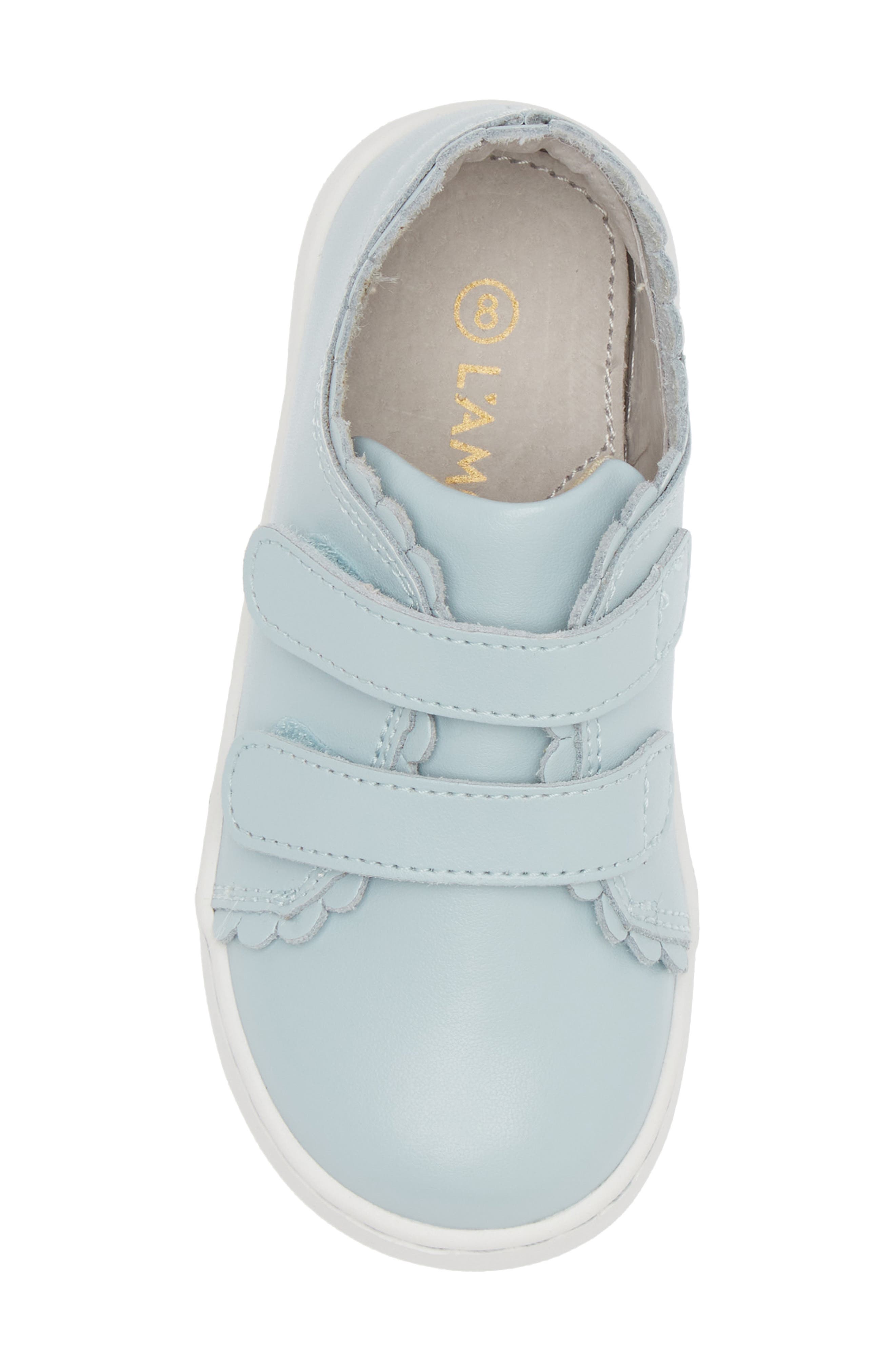 Caroline Scallop Sneaker, Alternate, color, LIGHT BLUE
