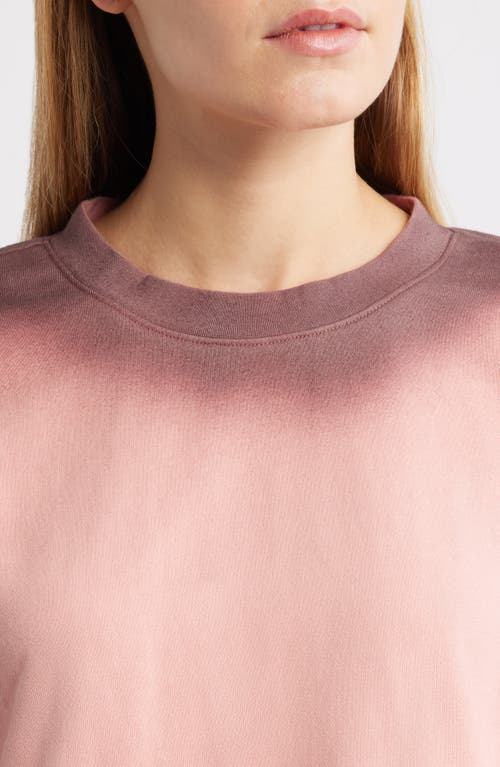 City Blues Spot Dye Terry Sweatshirt In Pink