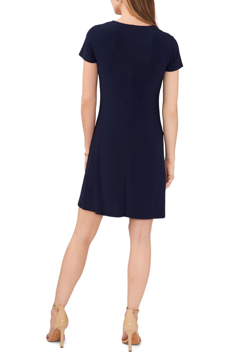 Grommet Sheath Dress, Alternate, color, NAVY