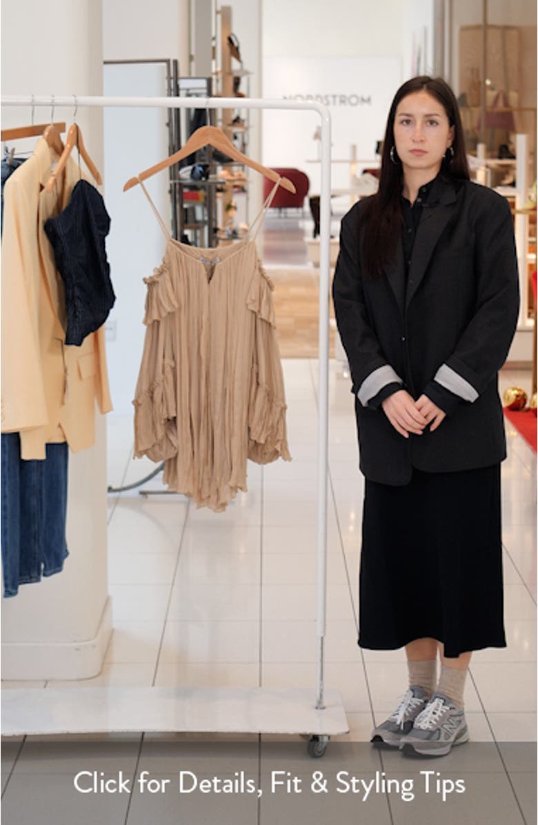 Cold Shoulder Long Sleeve Minidress, sales video thumbnail