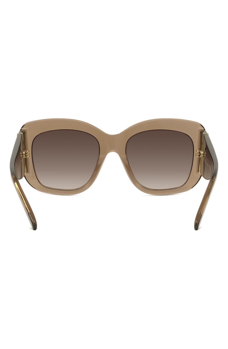 Givenchy Bold 53mm Gradient Butterfly Sunglasses, Alternate, color, Shiny Light Brown / Brown