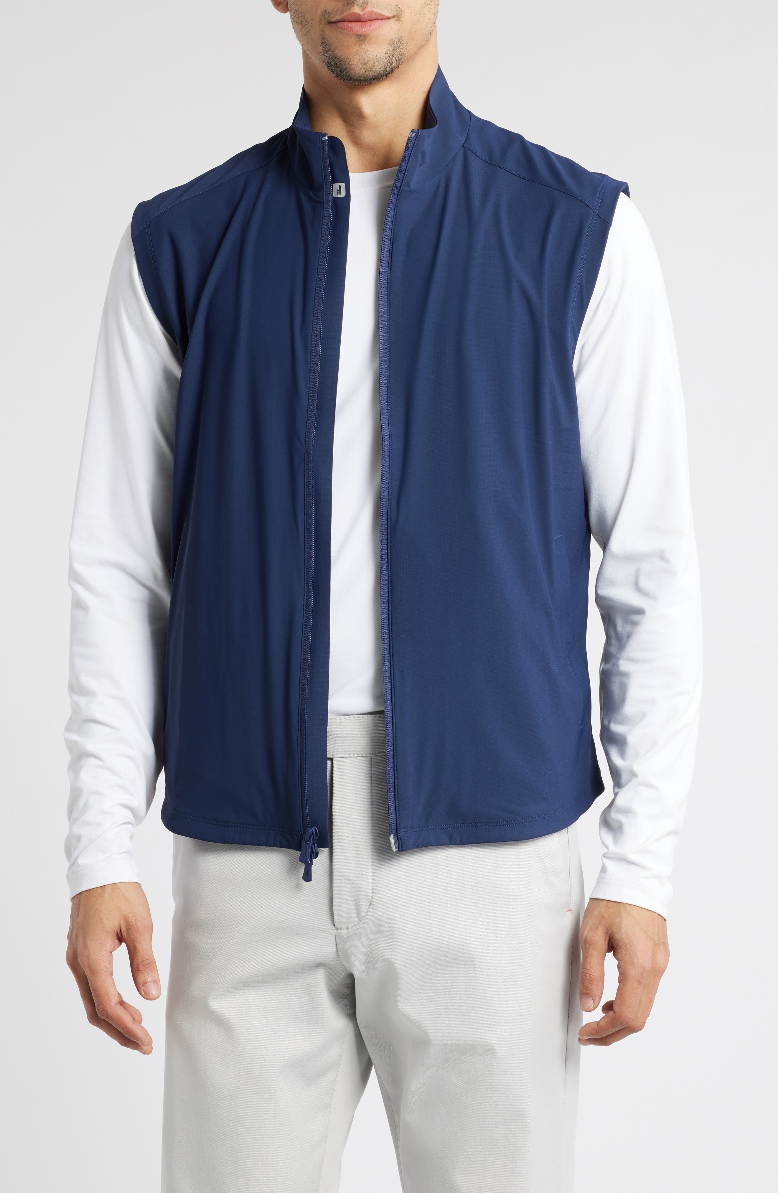 johnnie-O Zimmer Stretch Nylon Vest in Navy 