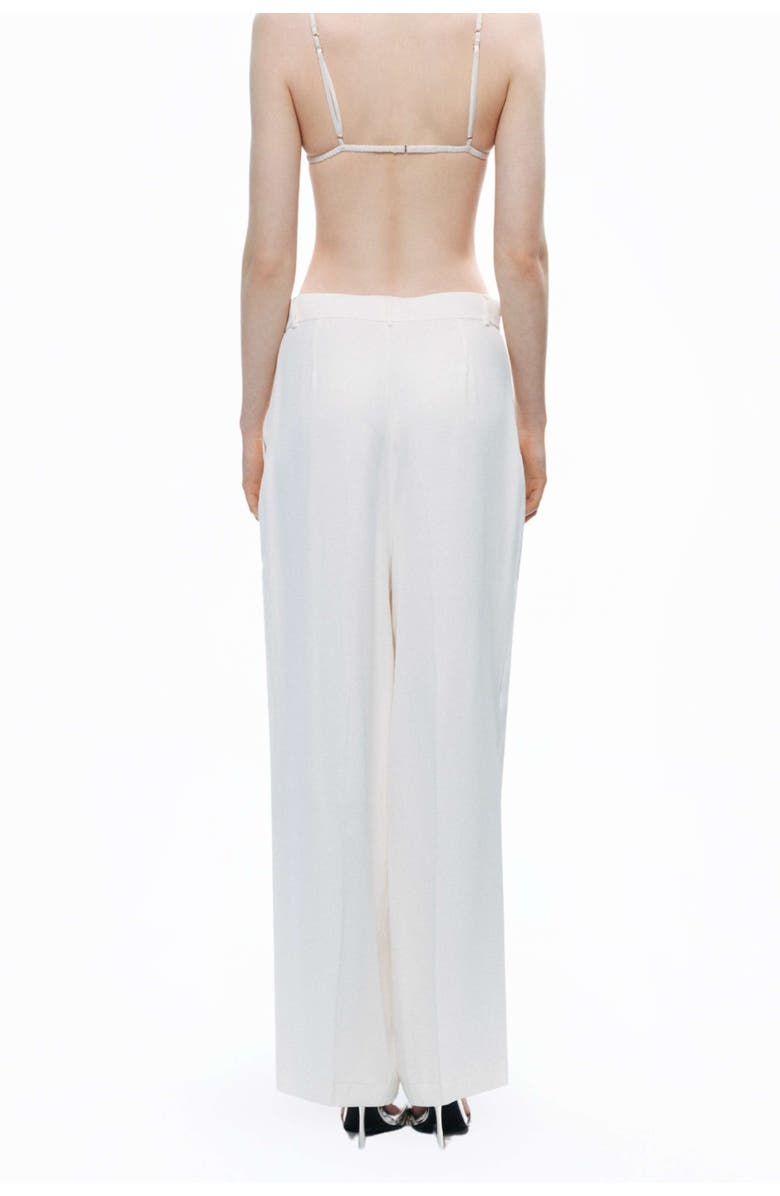 Nocturne Low-Rise Asymmetric Placket Detail Pants, Alternate, color, 