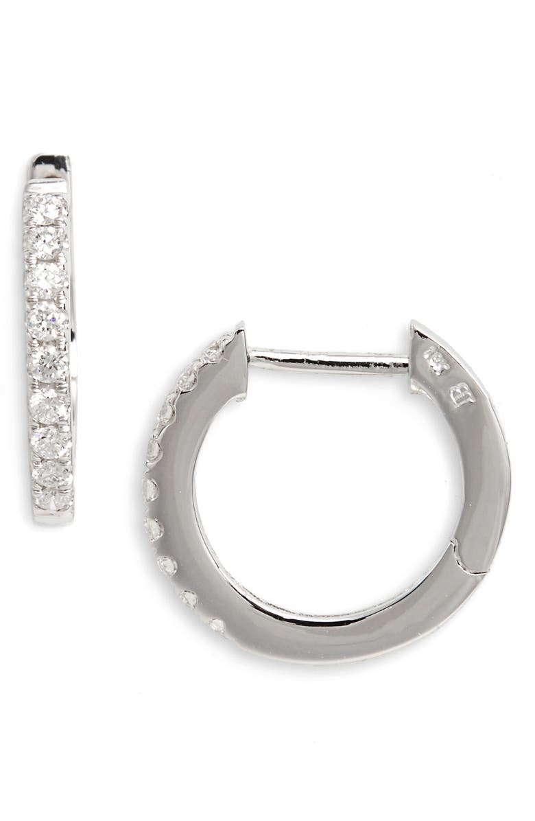 Bony Levy Diamond Hoop Earrings, Main, color, 