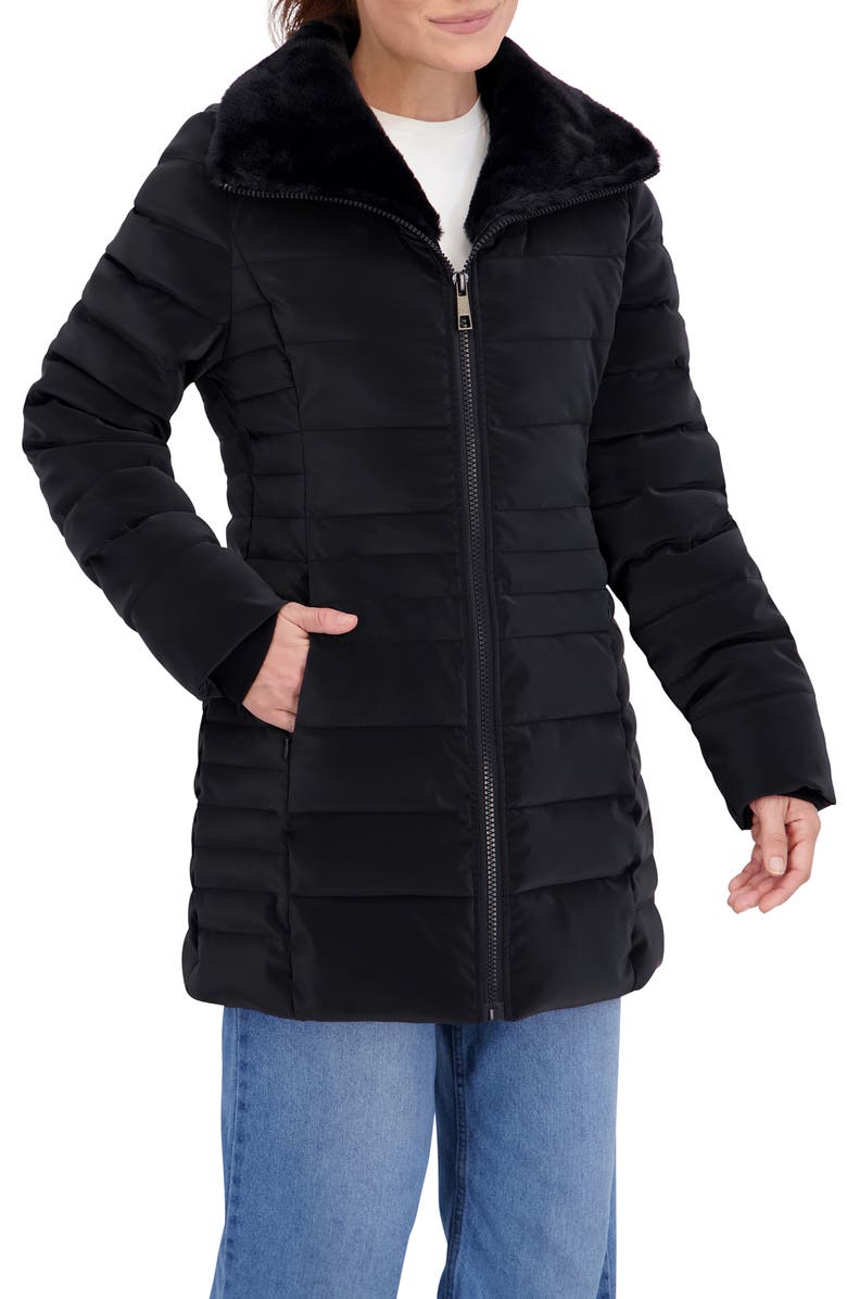Ookie & Lala Carbon Stadium Puffer Jacket, Alternate, color, Black