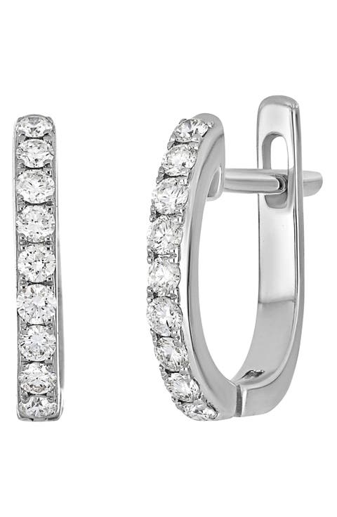 Diamond Huggie Hoop Earrings (Nordstrom Exclusive)