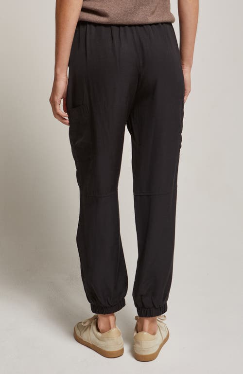Crescent Lightweight Cargo Jogger Pants In Black