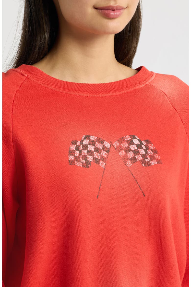 Ready Set Go Graphic Shrunken Sweatshirt, Alternate, color, RED PHOENIX SUN FADE
