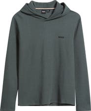 BOSS Waffle Knit Hooded Lounge T-Shirt