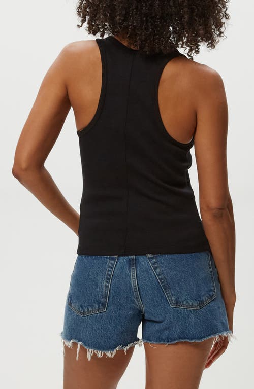 Michael Stars Cher Scoop Neck Tank In Black