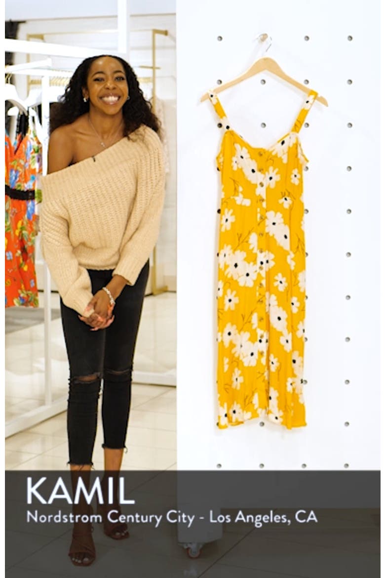 Ikat Floral Button Front Dress video