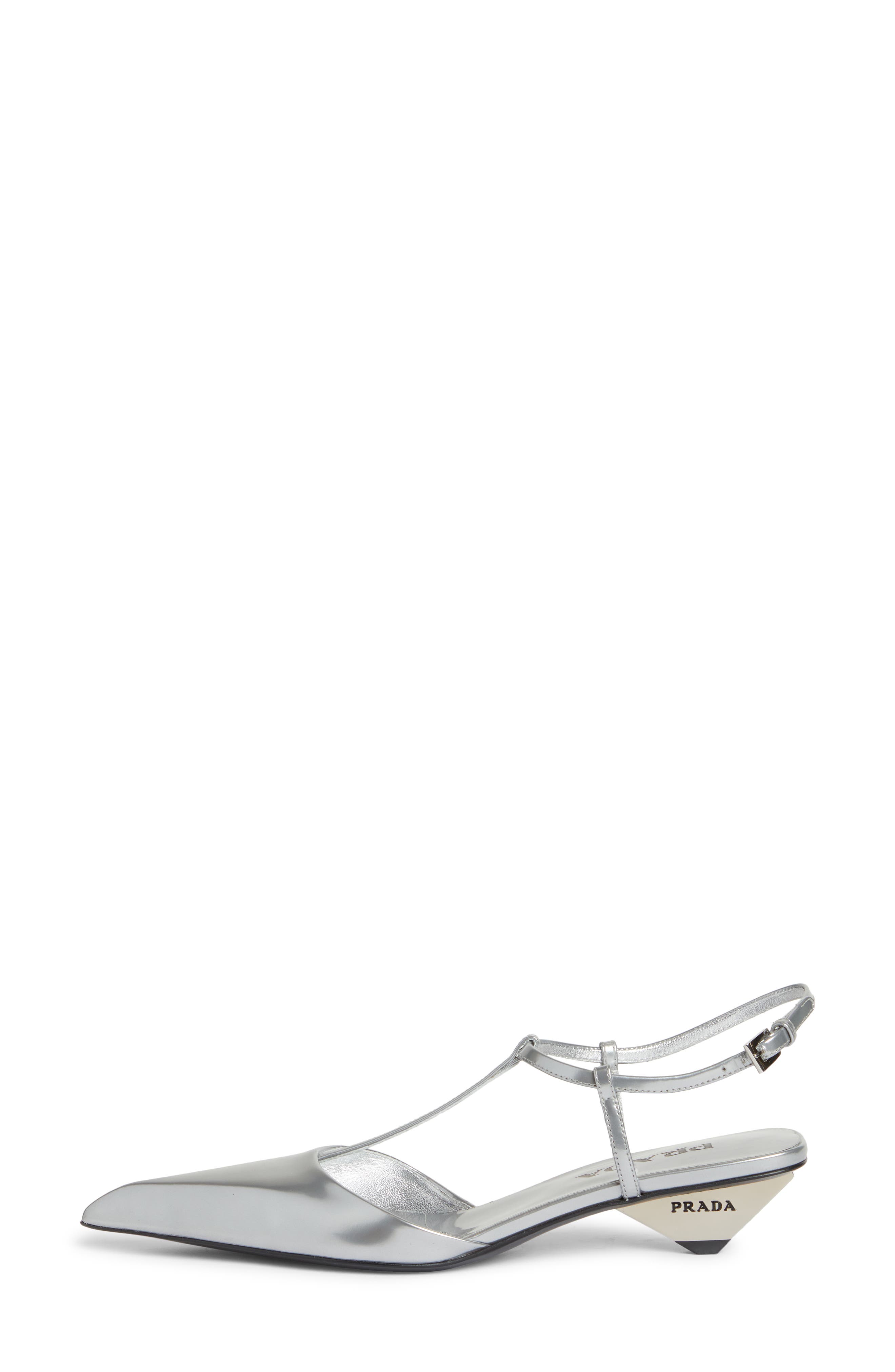 Prada Modellerie Pointed Toe Kitten Heel Pump, Alternate, color, 