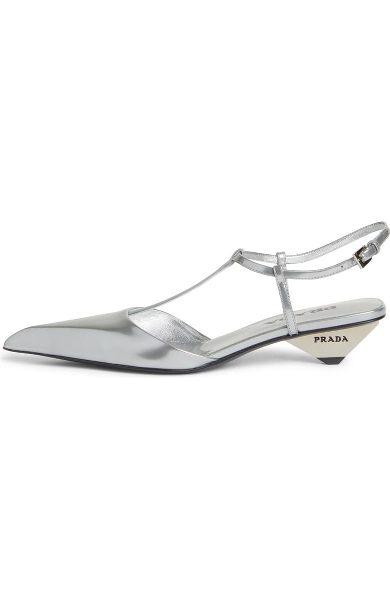 Prada Modellerie Pointed Toe Kitten Heel Pump, Alternate, color,