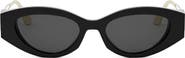 DIOR 30Montaigne B6I 51mm Oval Sunglasses