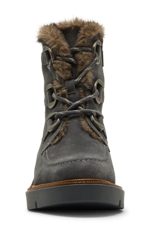 Blondo Monday Waterproof Lace-up Boot In Gray