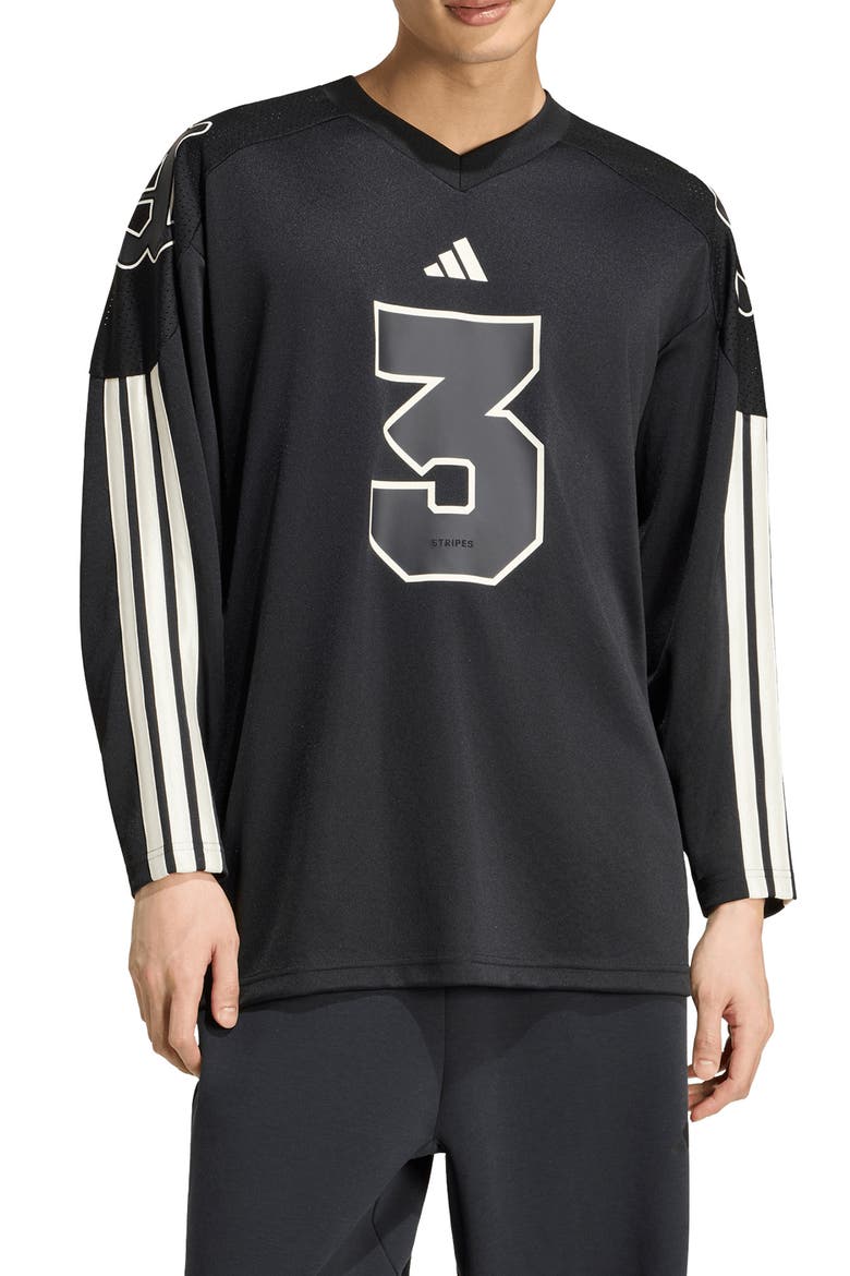 Q4 Star Long Sleeve Star Jersey, Main, color, BLACK
