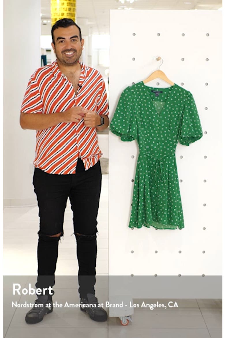 Adelise Puff Sleeve Fit & Flare Minidress video