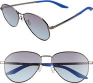 Nike Ascendant 57mm Tinted Aviator Sunglasses