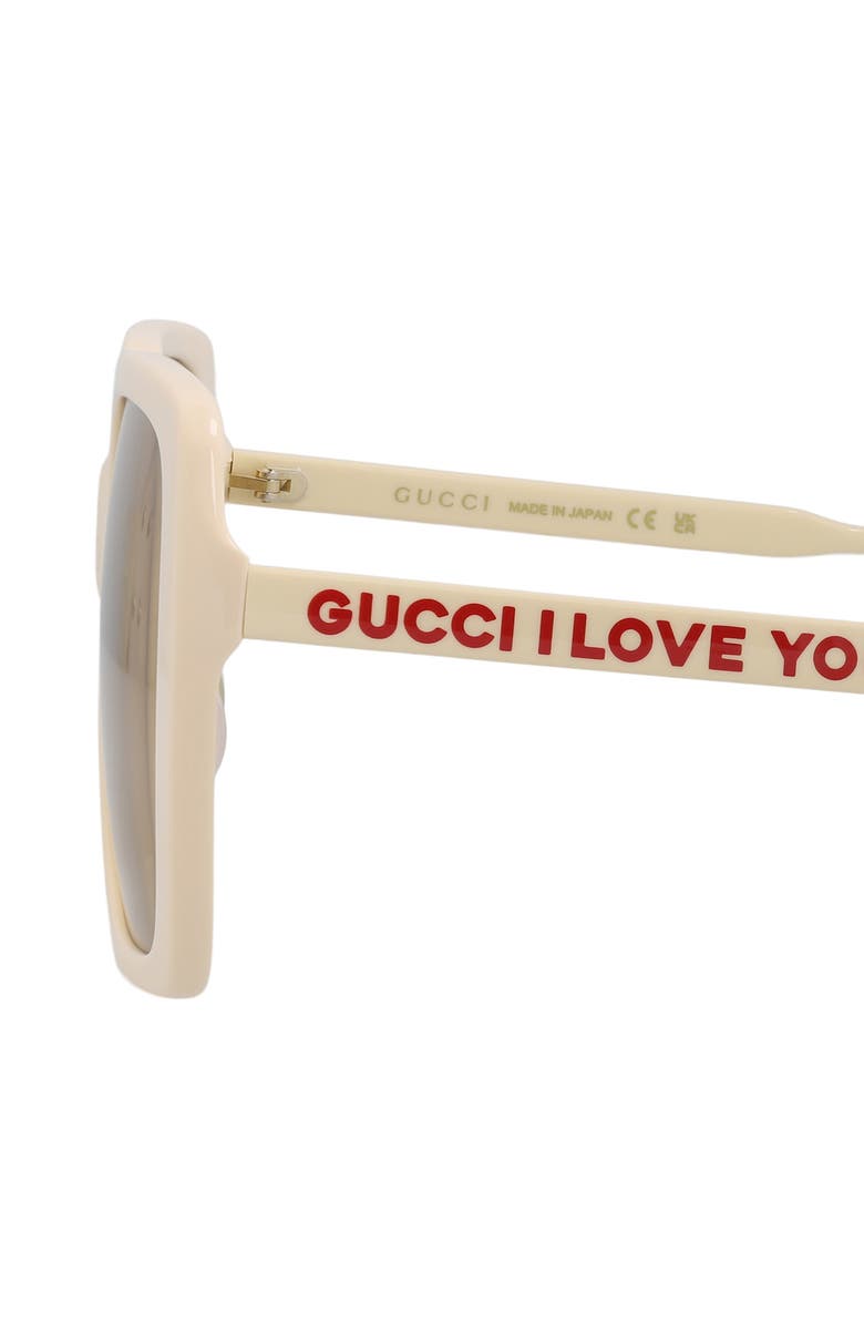 Gucci 58mm Square Sunglasses, Alternate, color,