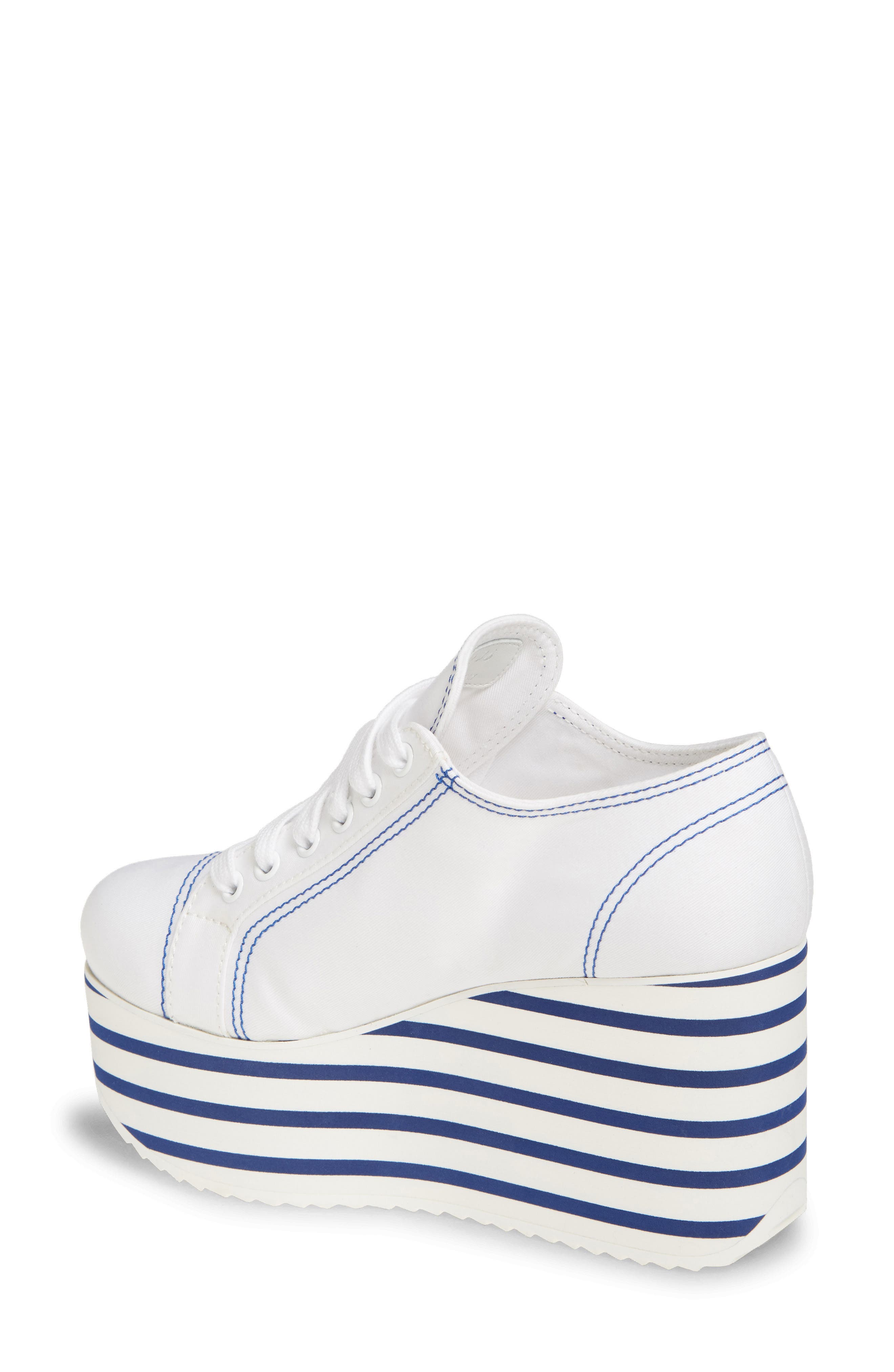 Miu Miu Platform Wedge Sneaker, Alternate, color, 