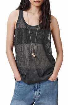 AllSaints Kaito Open Stitch Tank