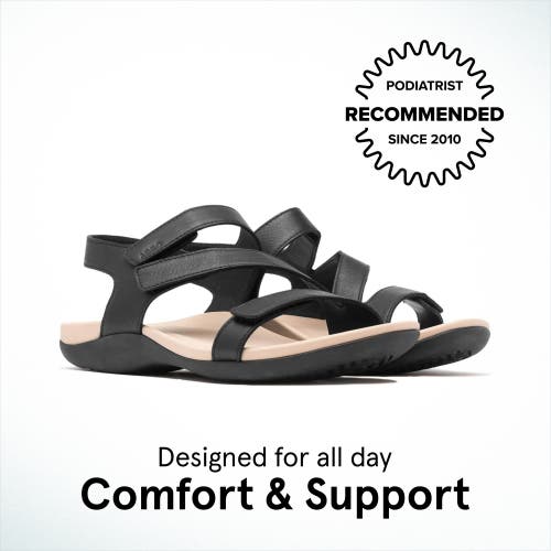 Abeo Oasis Sandal In Black - Metatarsal