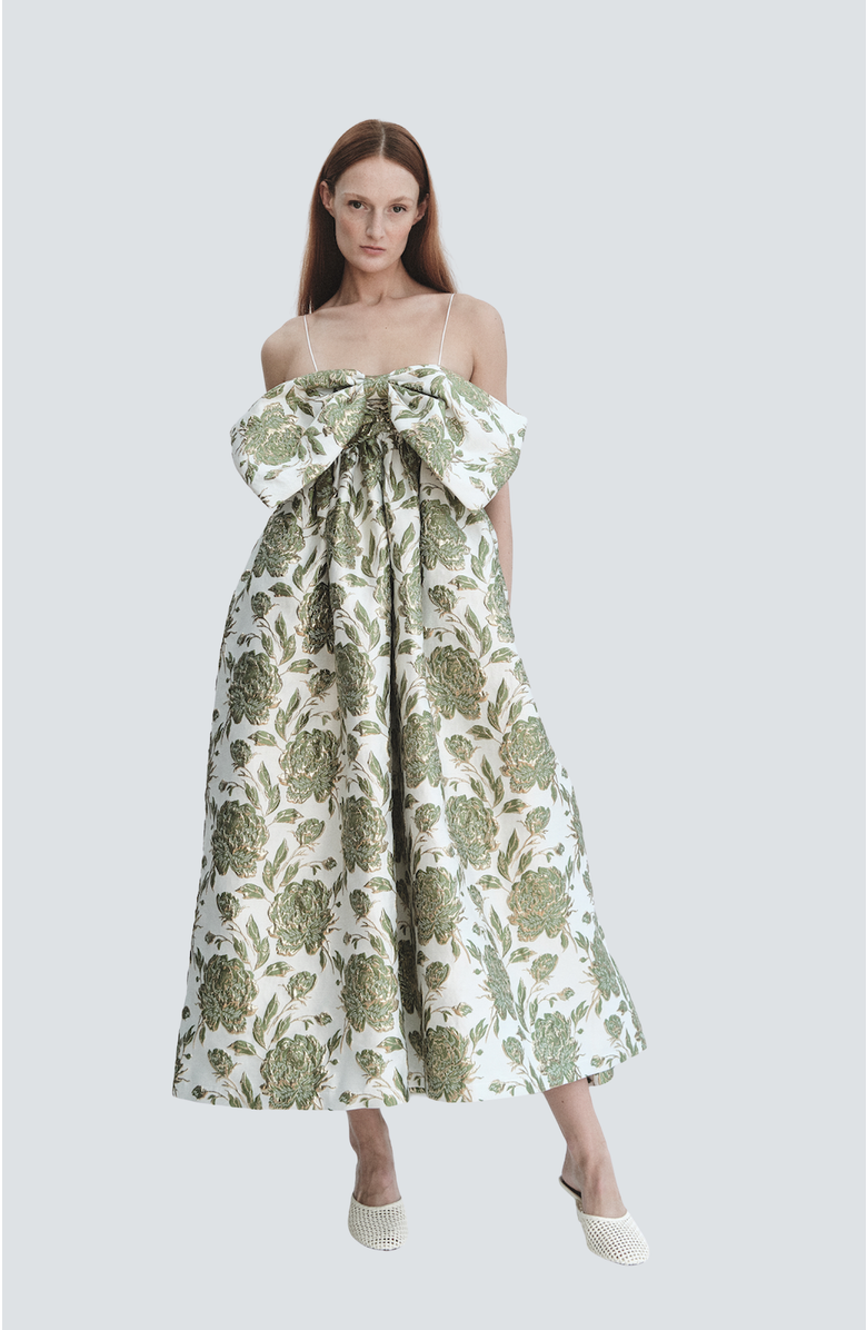 Madeline Marie Roxanne Mini Dress, Alternate, color, Emerald