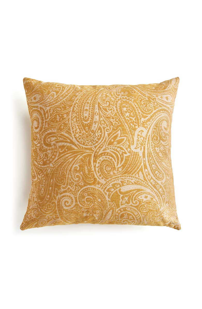 Napa Home & Garden Yara Square Indoor or Outdoor Throw Pillow, 24" x 24", Main, color, Yellow