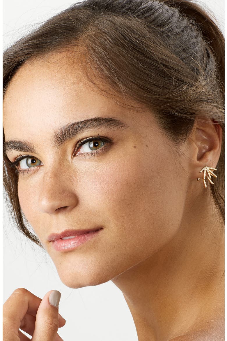 'Firecracker' Ear Jackets, Alternate, color, GOLD
