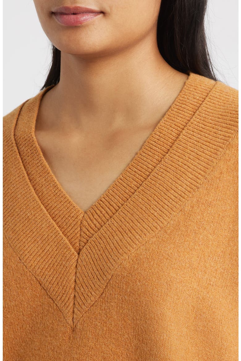 Cite' Long Sleeve Sweater, Alternate, color, COGNAC