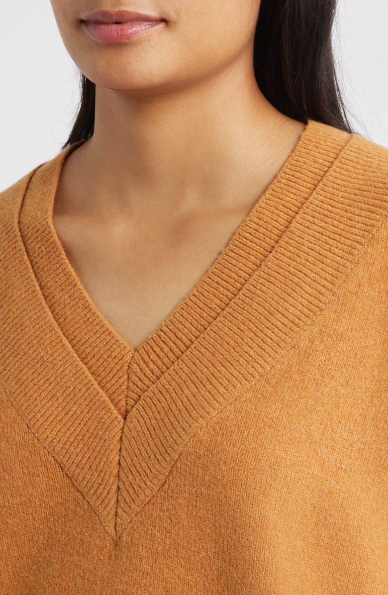 CITY BLUES Cite' Long Sleeve Sweater, Alternate, color, Cognac