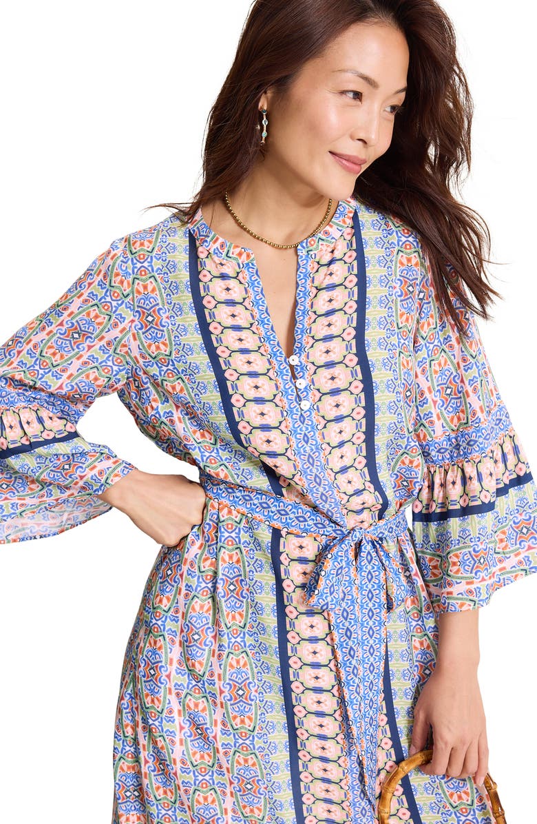 Tommy Bahama Mosaic Cove Mixed Print Dress, Alternate, color, Peach Blossom