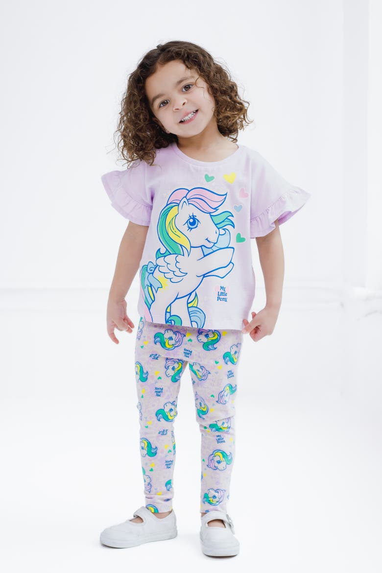 Starshine 2-Piece T-Shirt and Leggings Set, Alternate, color, Lilac Pink