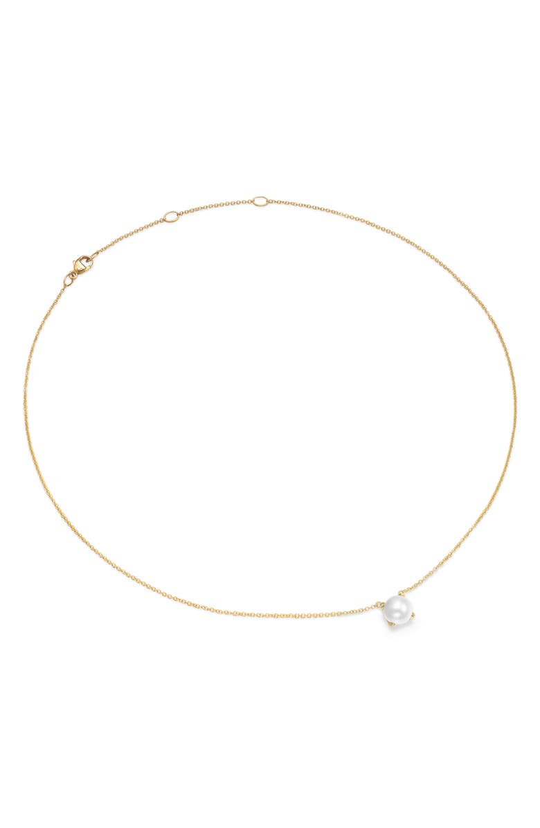 David Yurman Pearl Classics Necklace with Diamonds, 6.5mm, Alternate, color, Gold