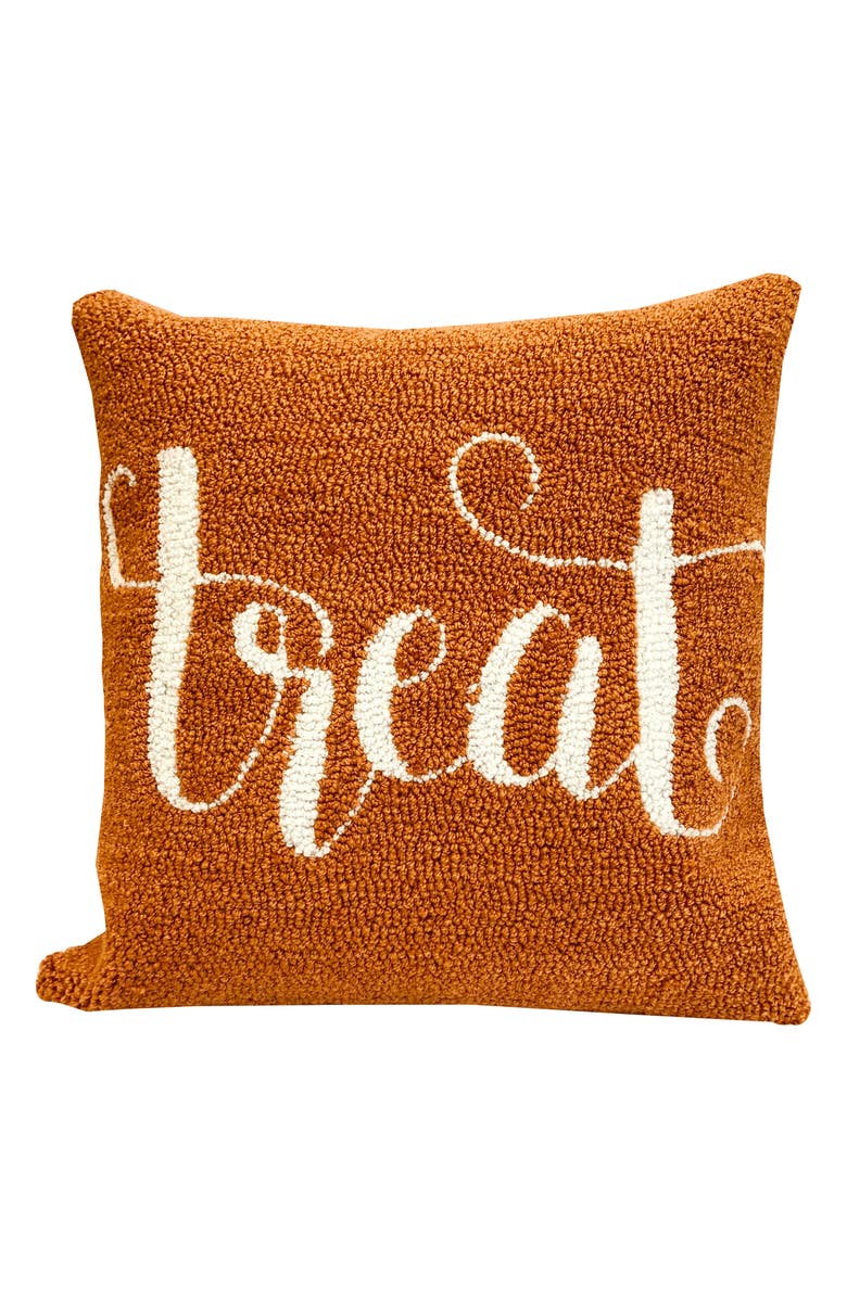 R16 HOME Embroidered Treat Throw Pillow, Main, color,