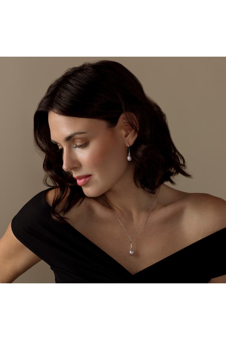 Pink Freshwater Drop Pearl Denise Pendant and Earring Set, Alternate, color, Pink Pearls
