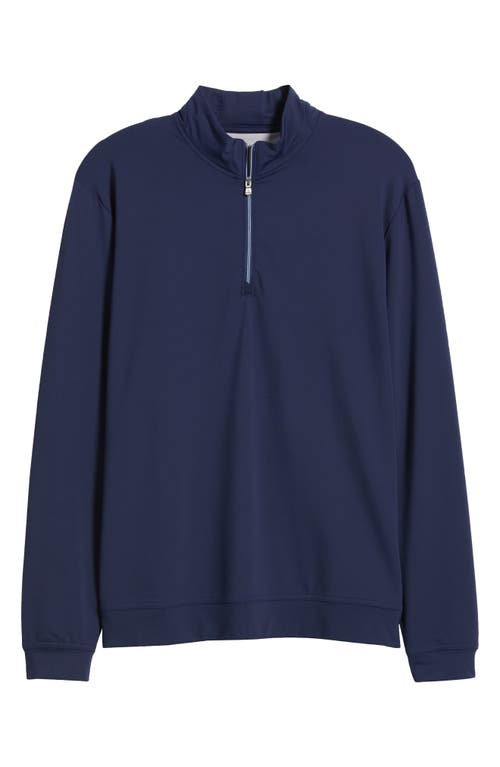 Johnnie-o Motion Performance Quarter Zip In Navy
