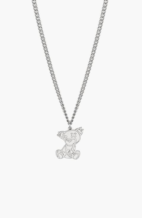 Teddy Silver Necklace