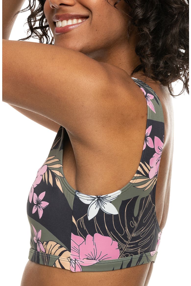 Pro the Pop Up Crop Bikini Top, Alternate, color, ANTHRACITE