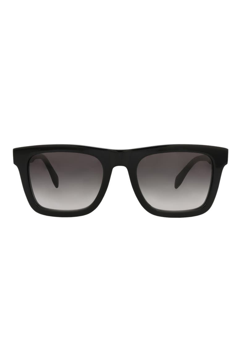 54mm Square Sunglasses, Main, color, BLACK BLACK GREY
