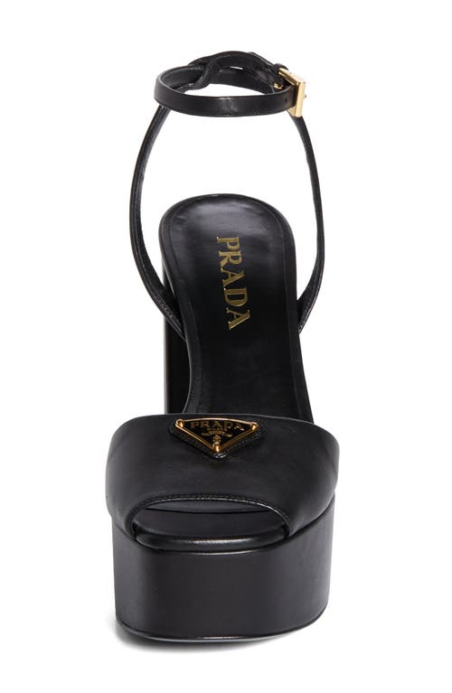 Prada Nappa Leather Platform Sandals