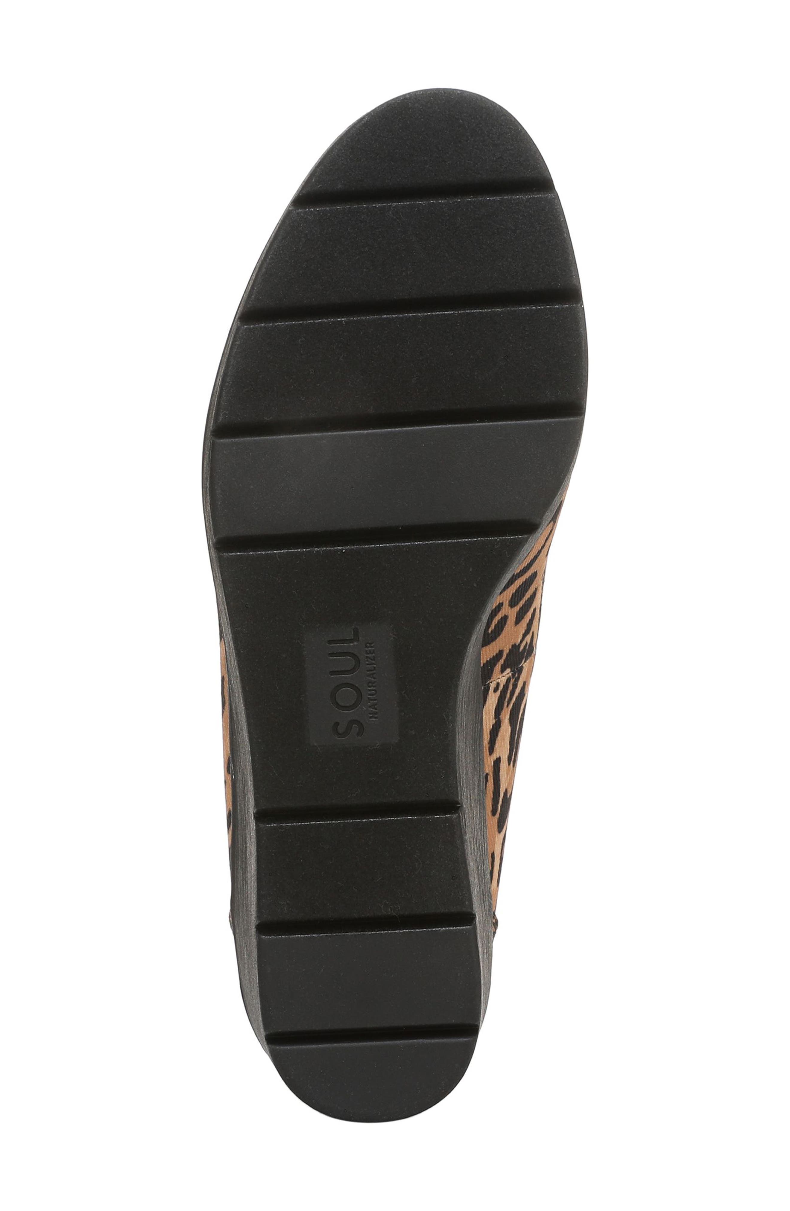 SOUL NATURALIZER About Time Wedge Pump, Alternate, color, Leopard Print Fabric