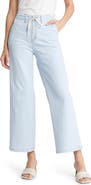 PAIGE Carly High Waist Ankle Wide Leg Jeans